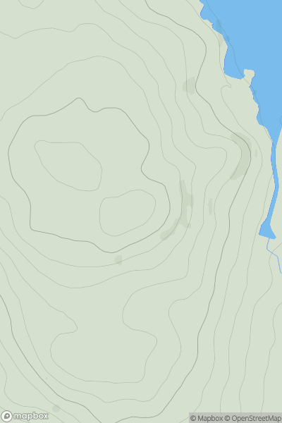 Thumbnail image for Waterside Hill [Carrick and Galloway] [NX608820] showing contour plot for surrounding peak